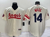 Angels 14 Tyler Wade Cream Nike 2022 City Connect Cool Base Jerseys,baseball caps,new era cap wholesale,wholesale hats